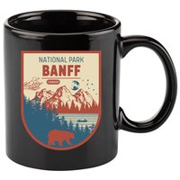 Banff National Park CanadaS Badge 11oz C Handle Ceramic Mug