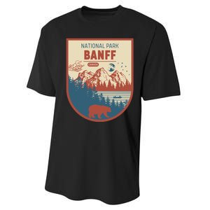 Banff National Park CanadaS Badge Performance Sprint T-Shirt