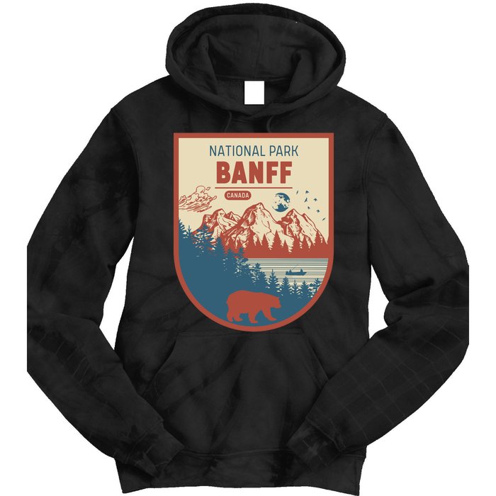 Banff National Park CanadaS Badge Tie Dye Hoodie