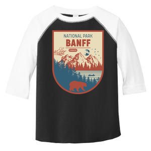 Banff National Park CanadaS Badge Toddler Fine Jersey T-Shirt