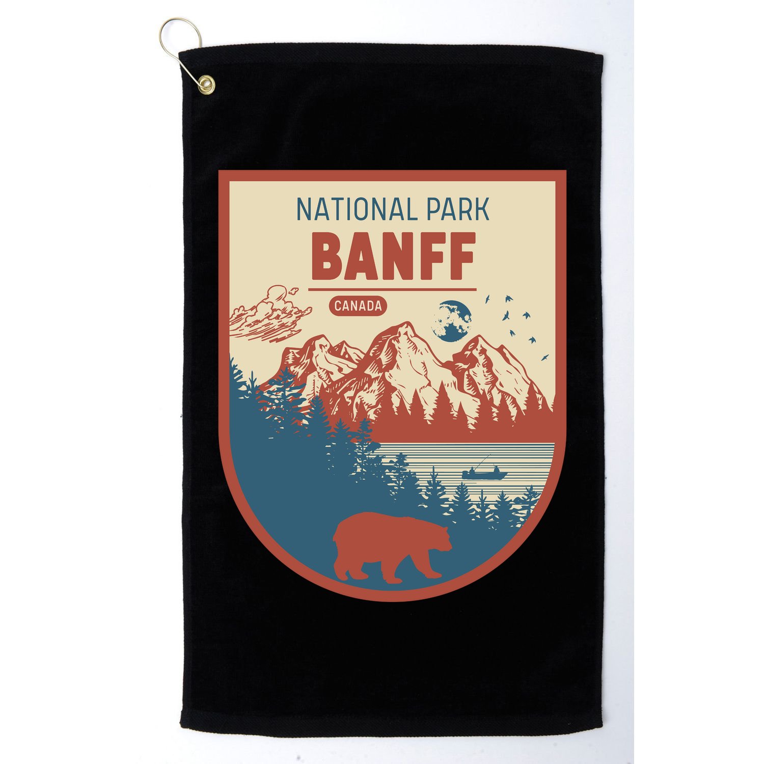 Banff National Park CanadaS Badge Golf Towel