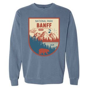 Banff National Park CanadaS Badge Garment-Dyed Sweatshirt