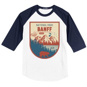 Banff National Park CanadaS Badge Baseball Sleeve Shirt