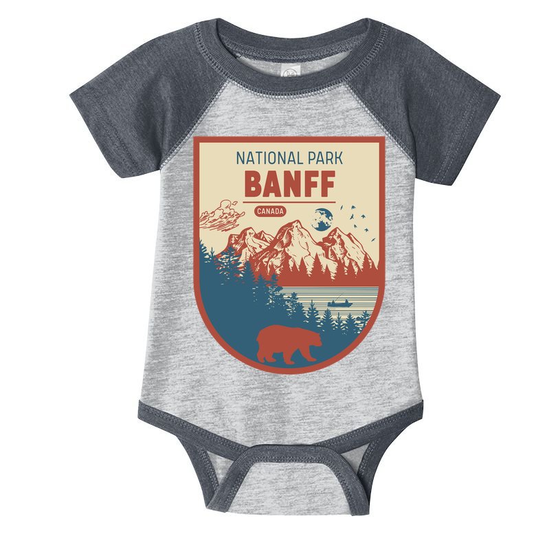 Banff National Park CanadaS Badge Infant Baby Jersey Bodysuit