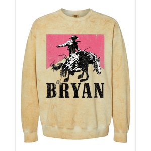 Bryan Name Personalized I Love Bryan Colorblast Crewneck Sweatshirt