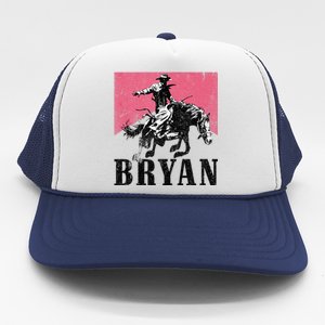 Bryan Name Personalized I Love Bryan Trucker Hat