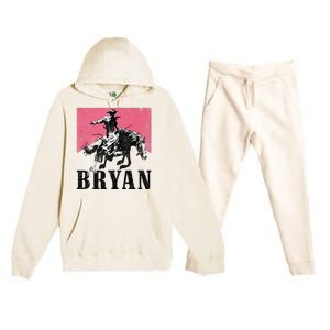 Bryan Name Personalized I Love Bryan Premium Hooded Sweatsuit Set