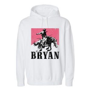 Bryan Name Personalized I Love Bryan Garment-Dyed Fleece Hoodie