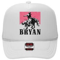 Bryan Name Personalized I Love Bryan High Crown Mesh Back Trucker Hat