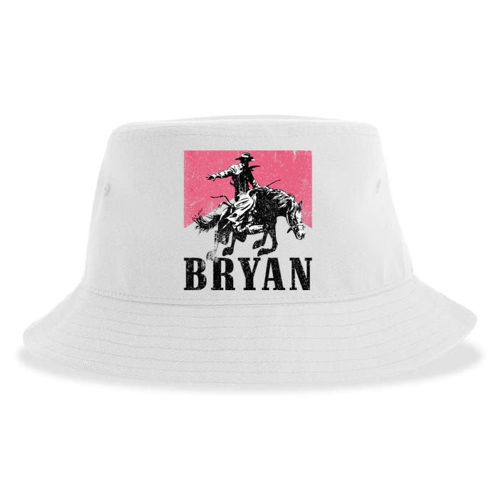 Bryan Name Personalized I Love Bryan Sustainable Bucket Hat