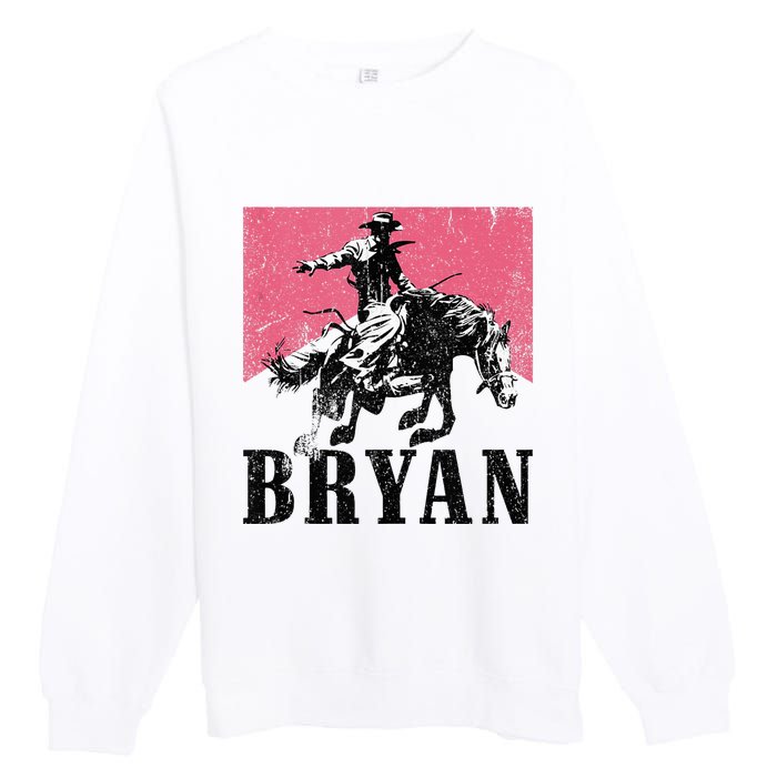 Bryan Name Personalized I Love Bryan Premium Crewneck Sweatshirt