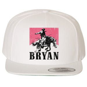 Bryan Name Personalized I Love Bryan Wool Snapback Cap