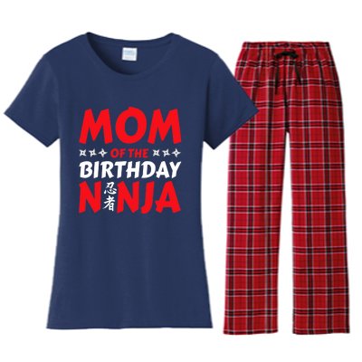 Birthday Ninja Party - Mom of the Birthday Ninja Women's Flannel Pajama Set