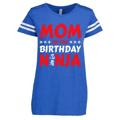 Birthday Ninja Party - Mom of the Birthday Ninja Enza Ladies Jersey Football T-Shirt