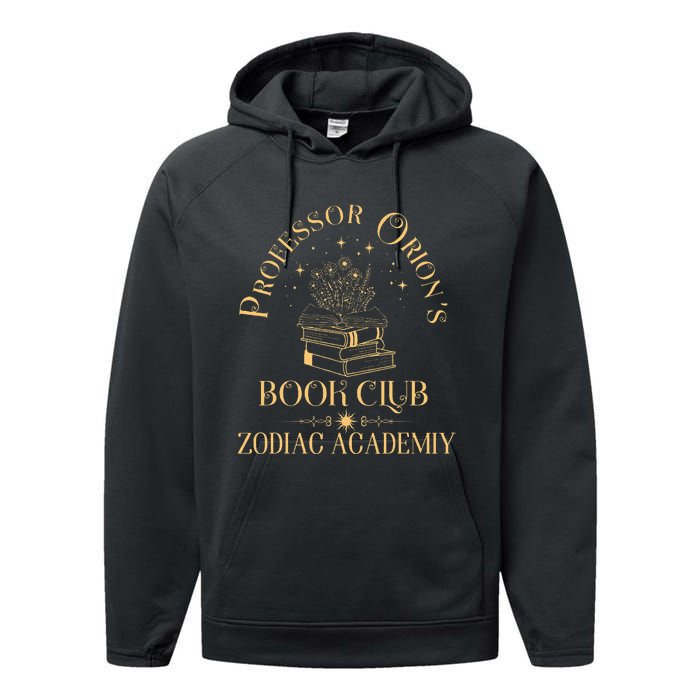 Book Nerd Professor OrionS Book Club Zodiac Academy Performance Fleece Hoodie