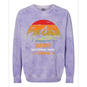 Banff National Park Lake Louise Alberta Canada Hiking Travel Colorblast Crewneck Sweatshirt