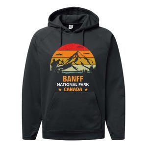 Banff National Park Lake Louise Alberta Canada Hiking Travel Performance Fleece Hoodie