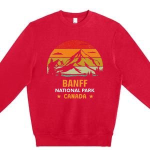 Banff National Park Lake Louise Alberta Canada Hiking Travel Premium Crewneck Sweatshirt