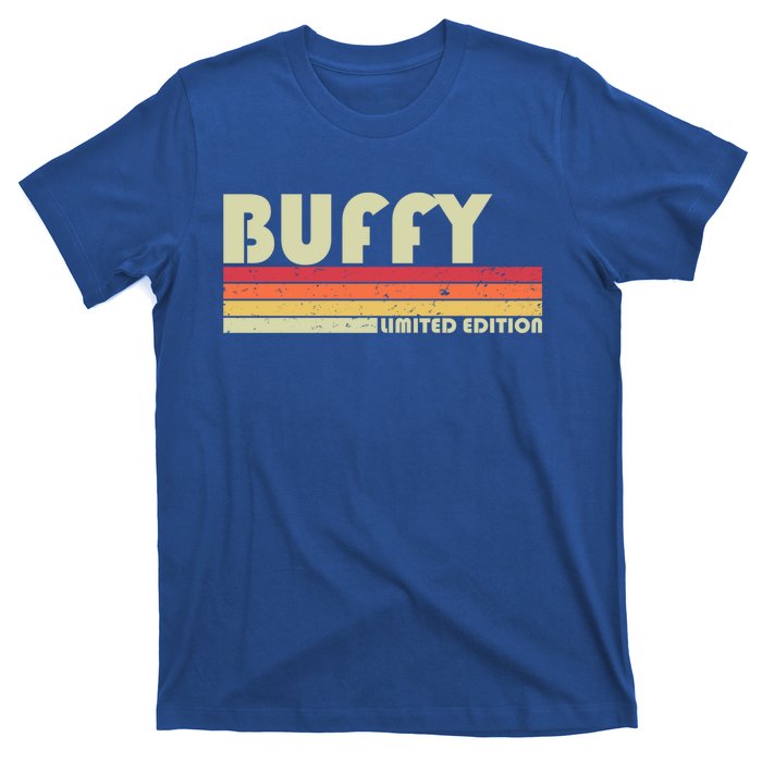 Buffy Name Personalized Retro Vintage 80s 90s Birthday Gift T-Shirt