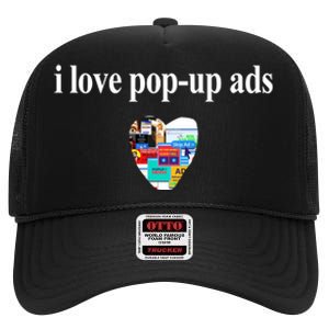 Bricks N’ Papers I Love Popup Ads High Crown Mesh Back Trucker Hat