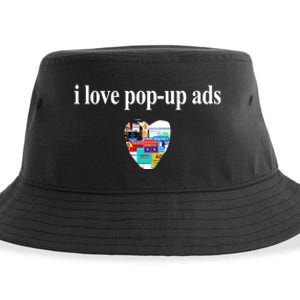 Bricks N’ Papers I Love Popup Ads Sustainable Bucket Hat