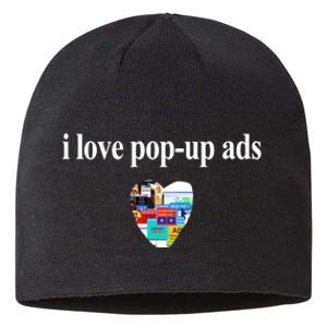 Bricks N’ Papers I Love Popup Ads Sustainable Beanie