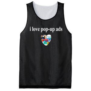 Bricks N’ Papers I Love Popup Ads Mesh Reversible Basketball Jersey Tank