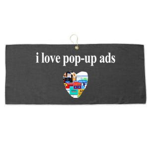 Bricks N’ Papers I Love Popup Ads Large Microfiber Waffle Golf Towel