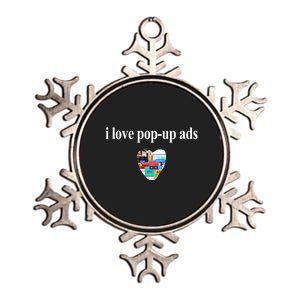 Bricks N’ Papers I Love Popup Ads Metallic Star Ornament