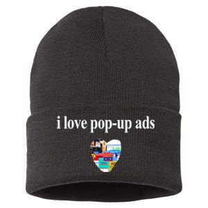 Bricks N’ Papers I Love Popup Ads Sustainable Knit Beanie