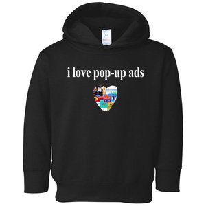 Bricks N’ Papers I Love Popup Ads Toddler Hoodie