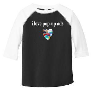 Bricks N’ Papers I Love Popup Ads Toddler Fine Jersey T-Shirt