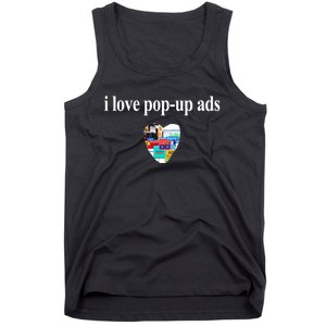 Bricks N’ Papers I Love Popup Ads Tank Top