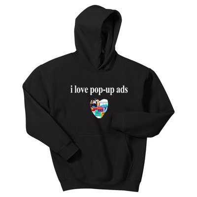 Bricks N’ Papers I Love Popup Ads Kids Hoodie