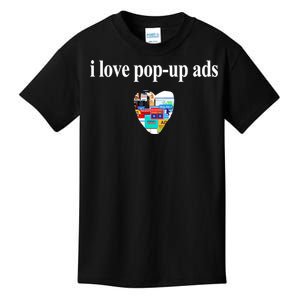 Bricks N’ Papers I Love Popup Ads Kids T-Shirt