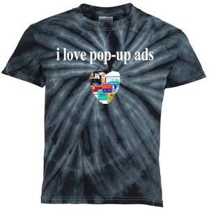 Bricks N’ Papers I Love Popup Ads Kids Tie-Dye T-Shirt