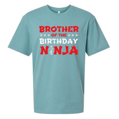 Birthday Ninja Party Brother of the Birthday Ninja Sueded Cloud Jersey T-Shirt