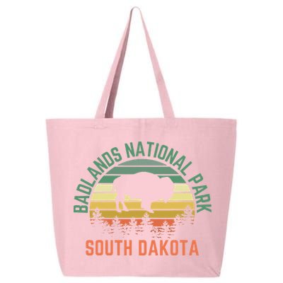 Badlands National Park South Dakota Buffalo Retro Sunset 25L Jumbo Tote