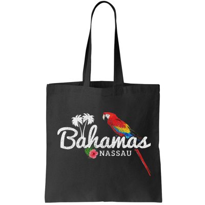 Bahamas Nassau Parrot Tropical Plants Vintage Bahamas Bag