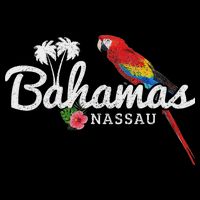 Bahamas Nassau Parrot Tropical Plants Vintage Bahamas Baby Bodysuit