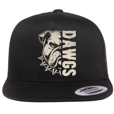 Bulldogs Name Personalized Bulldogs Cute Flatbill Hat