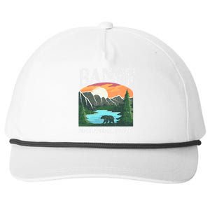 Banff National Park Lake Louise Rocky Mountains Canada Gift Snapback Five-Panel Rope Hat