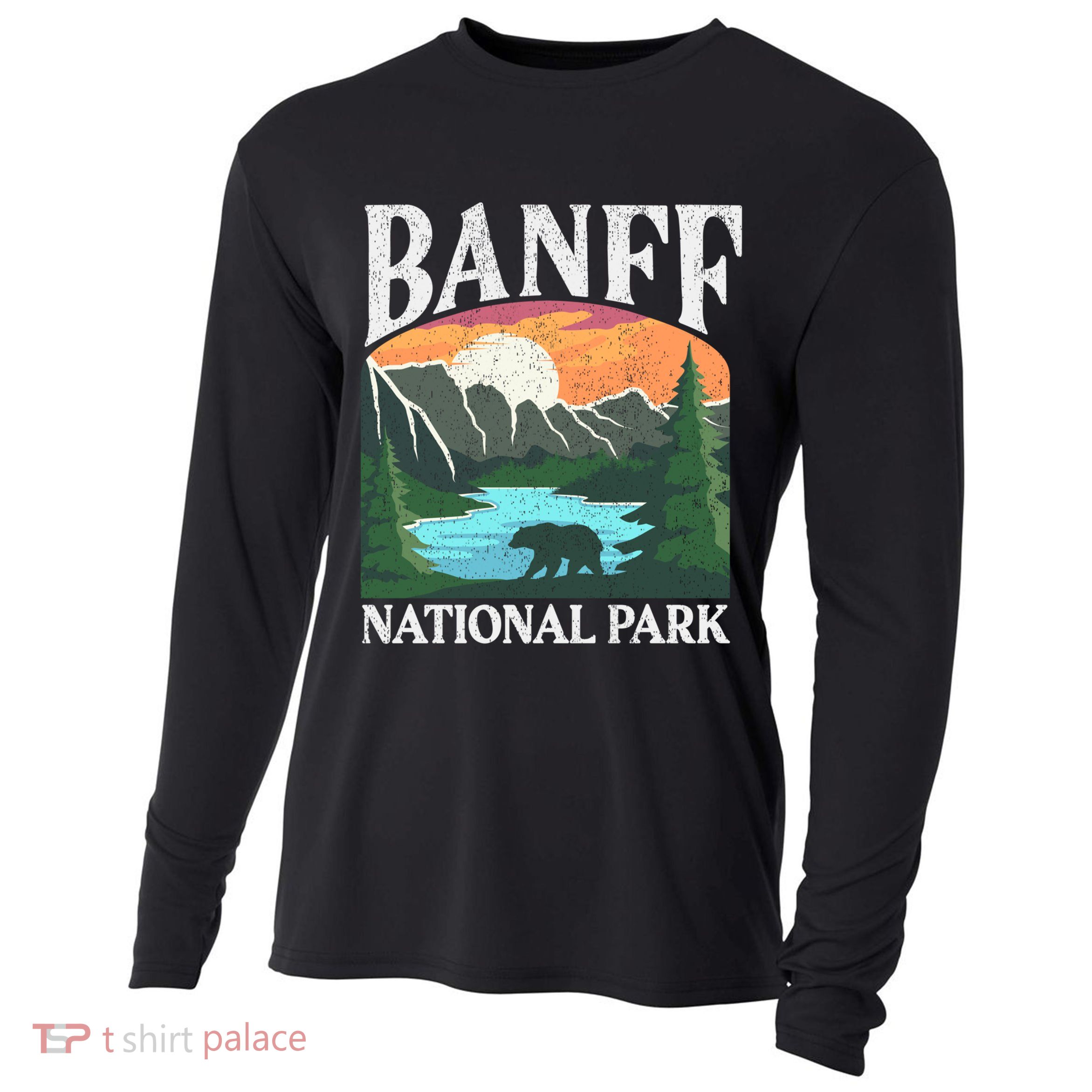 Banff National Park Lake Louise Rocky Mountains Canada Gift Cooling Performance Long Sleeve Crew