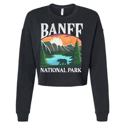 Banff National Park Lake Louise Rocky Mountains Canada Gift Cropped Pullover Crew