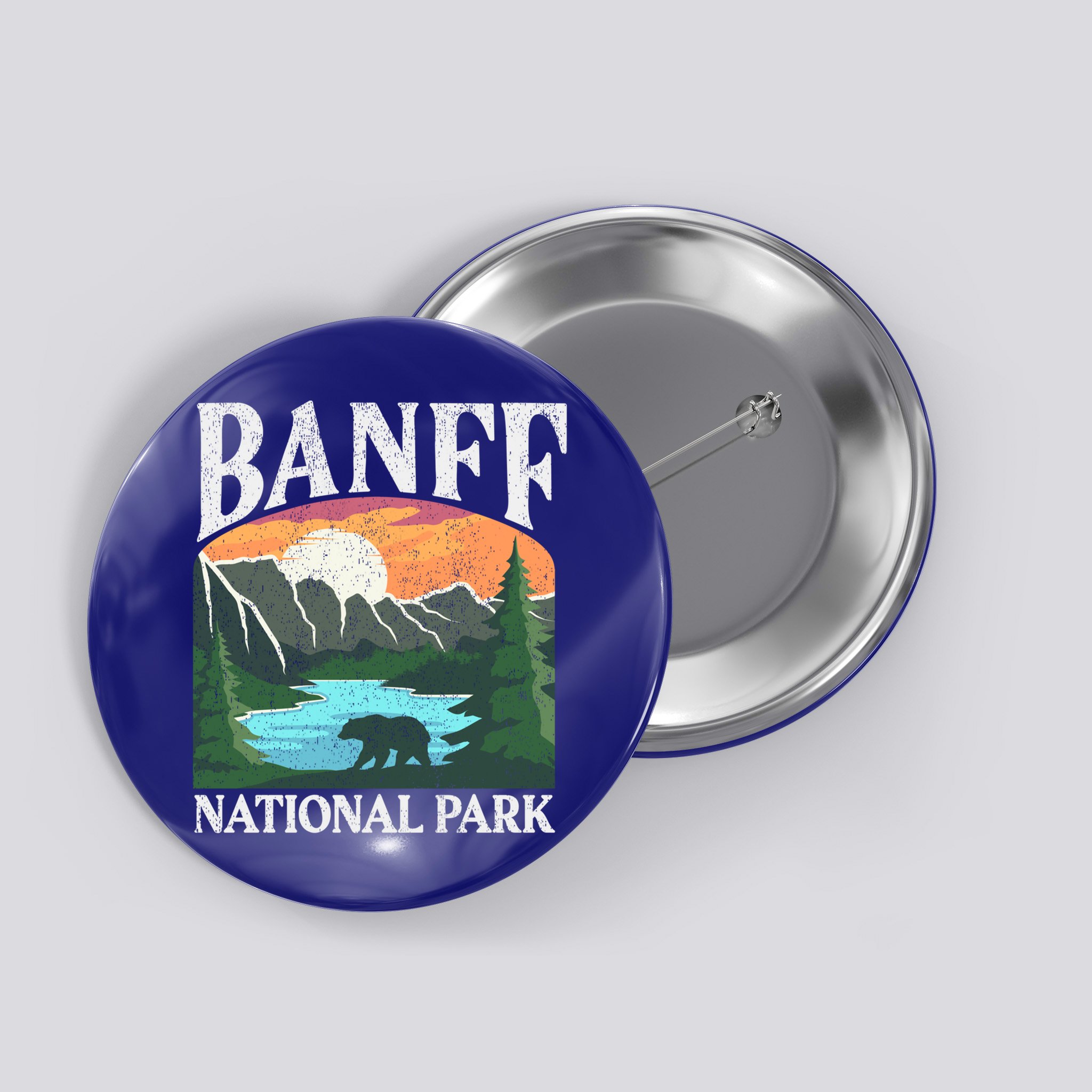 Banff National Park Lake Louise Rocky Mountains Canada Gift Button