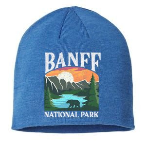 Banff National Park Lake Louise Rocky Mountains Canada Gift Sustainable Beanie