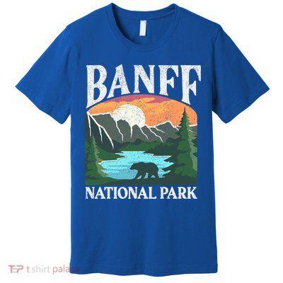 Banff National Park Lake Louise Rocky Mountains Canada Gift Premium T-Shirt