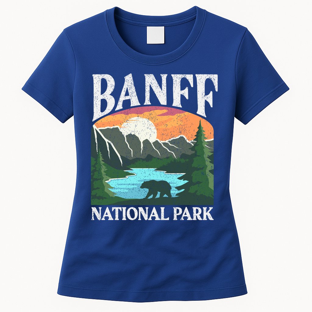 Banff National Park Lake Louise Rocky Mountains Canada Gift Womens T-Shirt