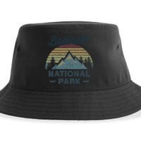 BADLANDS NATIONAL PARK SD Vintage Sunset Love Hiking Camping Sustainable Bucket Hat