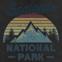 BADLANDS NATIONAL PARK SD Vintage Sunset Love Hiking Camping Beanie